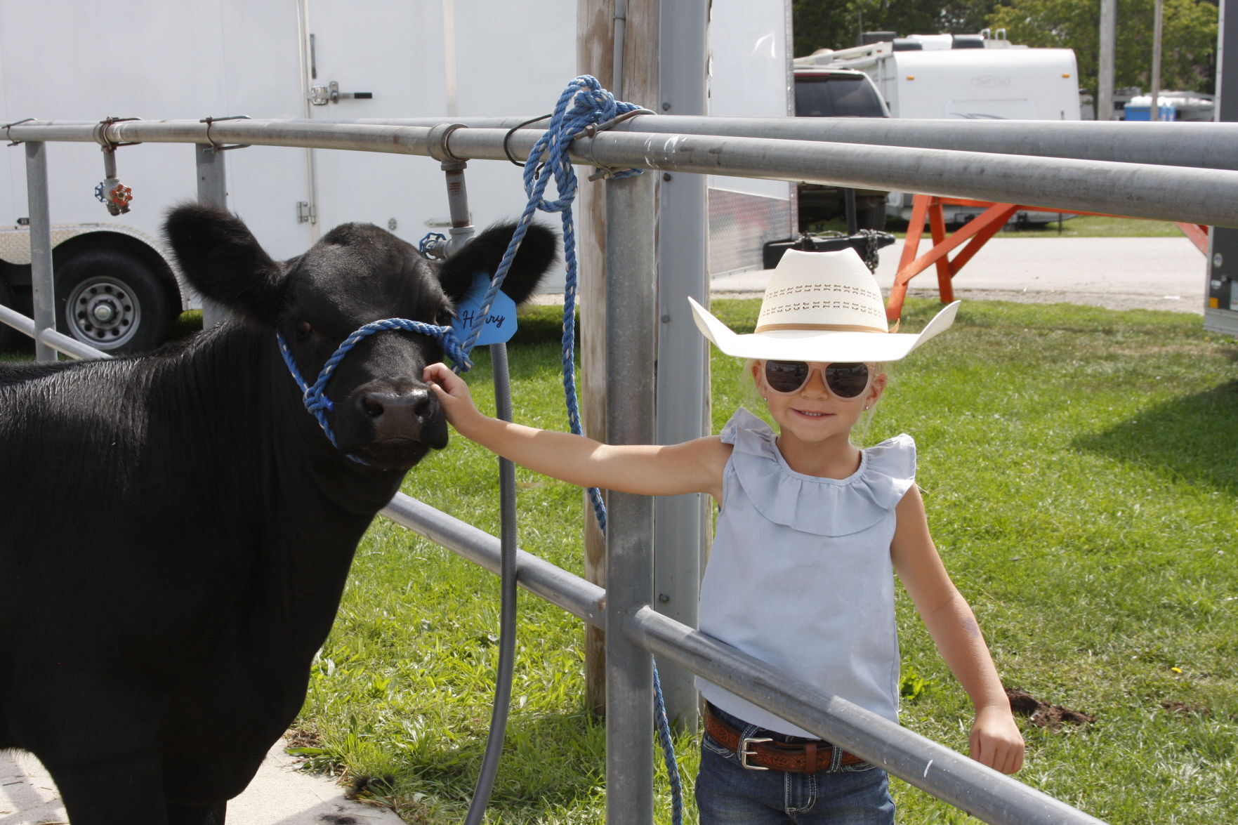 A young barrel racer